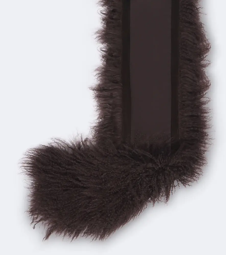 DE LA VALI Zeraphine shearling scarf | Thumbnail 3 DE LA VALI Zeraphine shearling scarf | Thumbnail 3