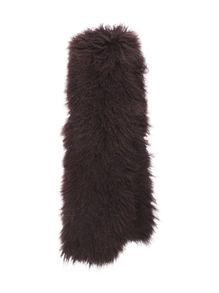 DE LA VALI Zeraphine shearling scarf