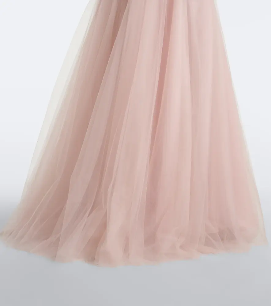 Costarellos Alessi embellished velvet and tulle gown | Thumbnail 5