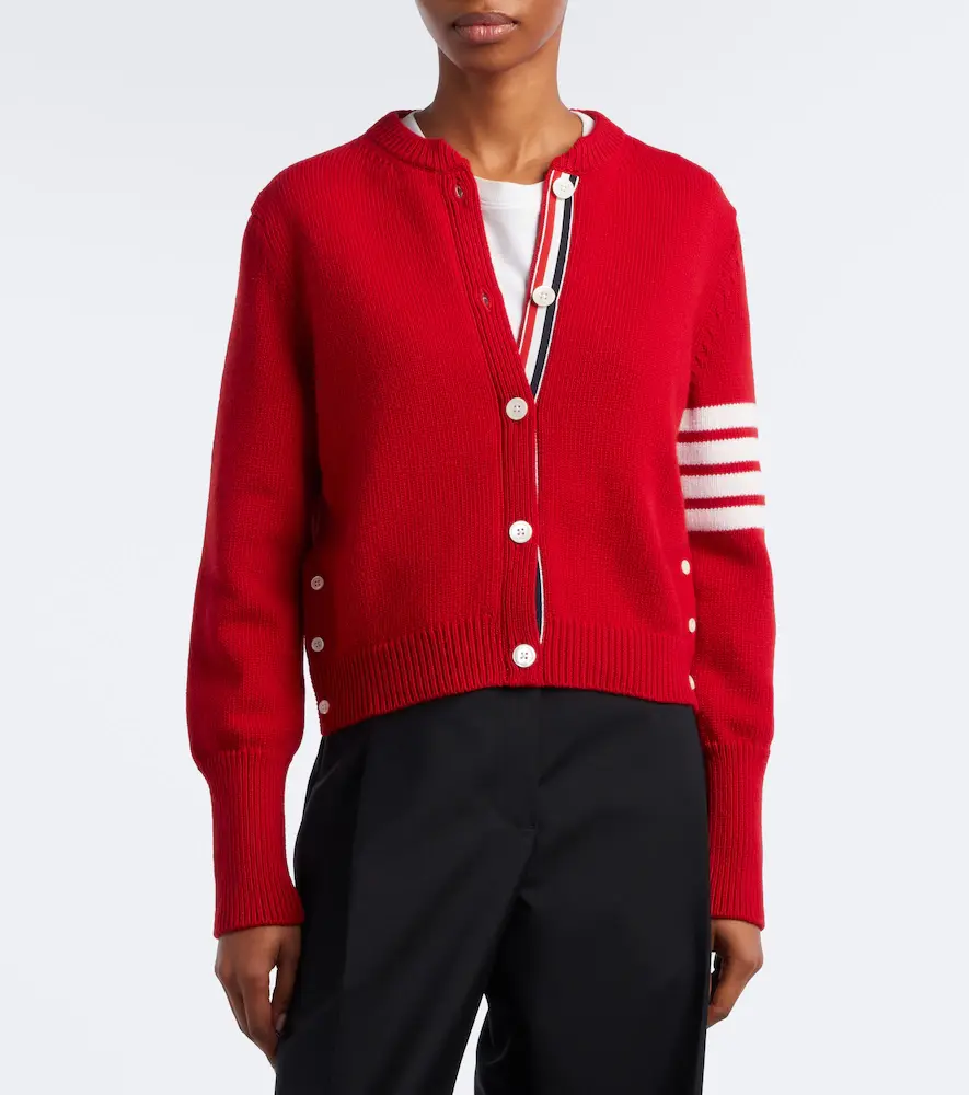 Thom Browne 4-Bar wool cardigan | Thumbnail 3 Thom Browne 4-Bar wool cardigan | Thumbnail 3