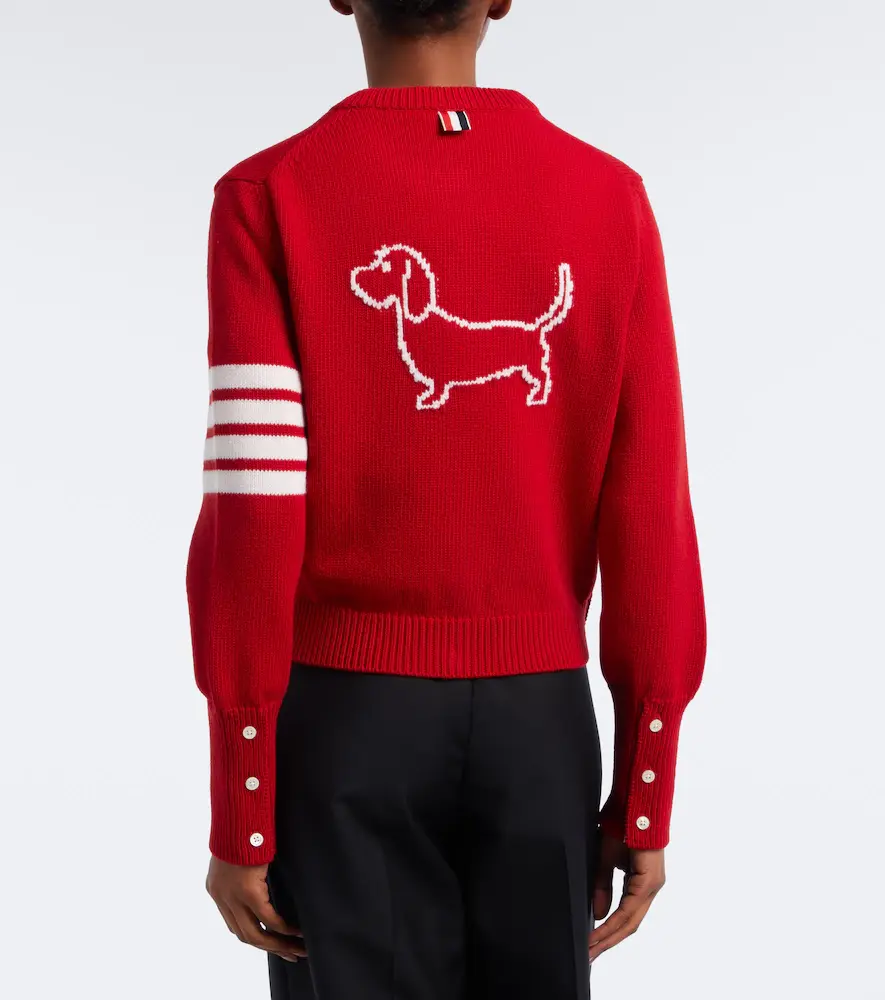 Thom Browne 4-Bar wool cardigan | Thumbnail 5 Thom Browne 4-Bar wool cardigan | Thumbnail 5