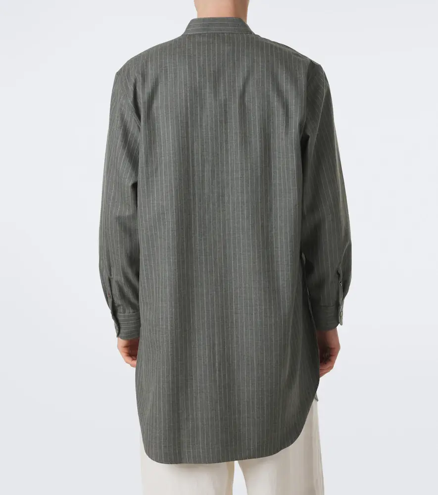 Stòffa Stòffa Chalk stripe wool shirt | Thumbnail 2 Stòffa Stòffa Chalk stripe wool shirt | Thumbnail 2