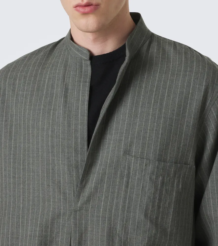Stòffa Stòffa Chalk stripe wool shirt | Thumbnail 3 Stòffa Stòffa Chalk stripe wool shirt | Thumbnail 3