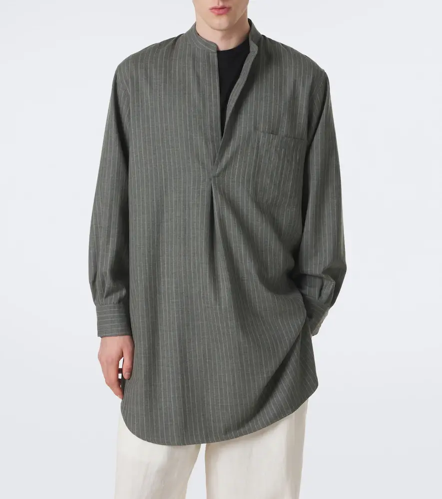 Stòffa Stòffa Chalk stripe wool shirt | Thumbnail 6 Stòffa Stòffa Chalk stripe wool shirt | Thumbnail 6