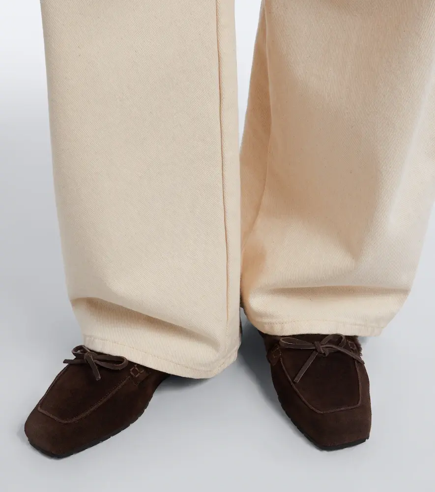 aeyde Jasper shearling-lined suede boat shoes | Thumbnail 5 aeyde Jasper shearling-lined suede boat shoes | Thumbnail 5