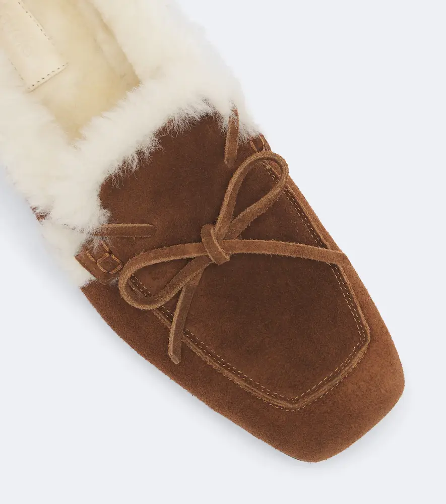 aeyde Jasper shearling-lined suede boat shoes | Thumbnail 4 aeyde Jasper shearling-lined suede boat shoes | Thumbnail 4