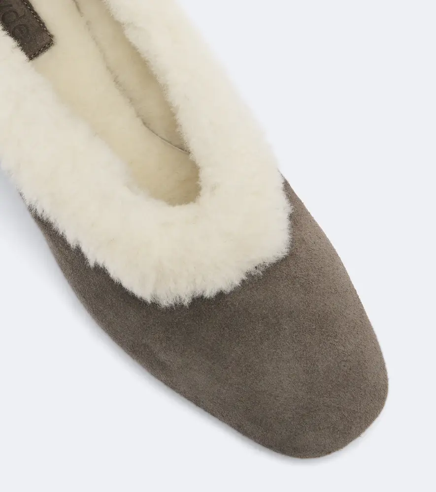aeyde Delia shearling-lined suede ballet flats | Thumbnail 3 aeyde Delia shearling-lined suede ballet flats | Thumbnail 3