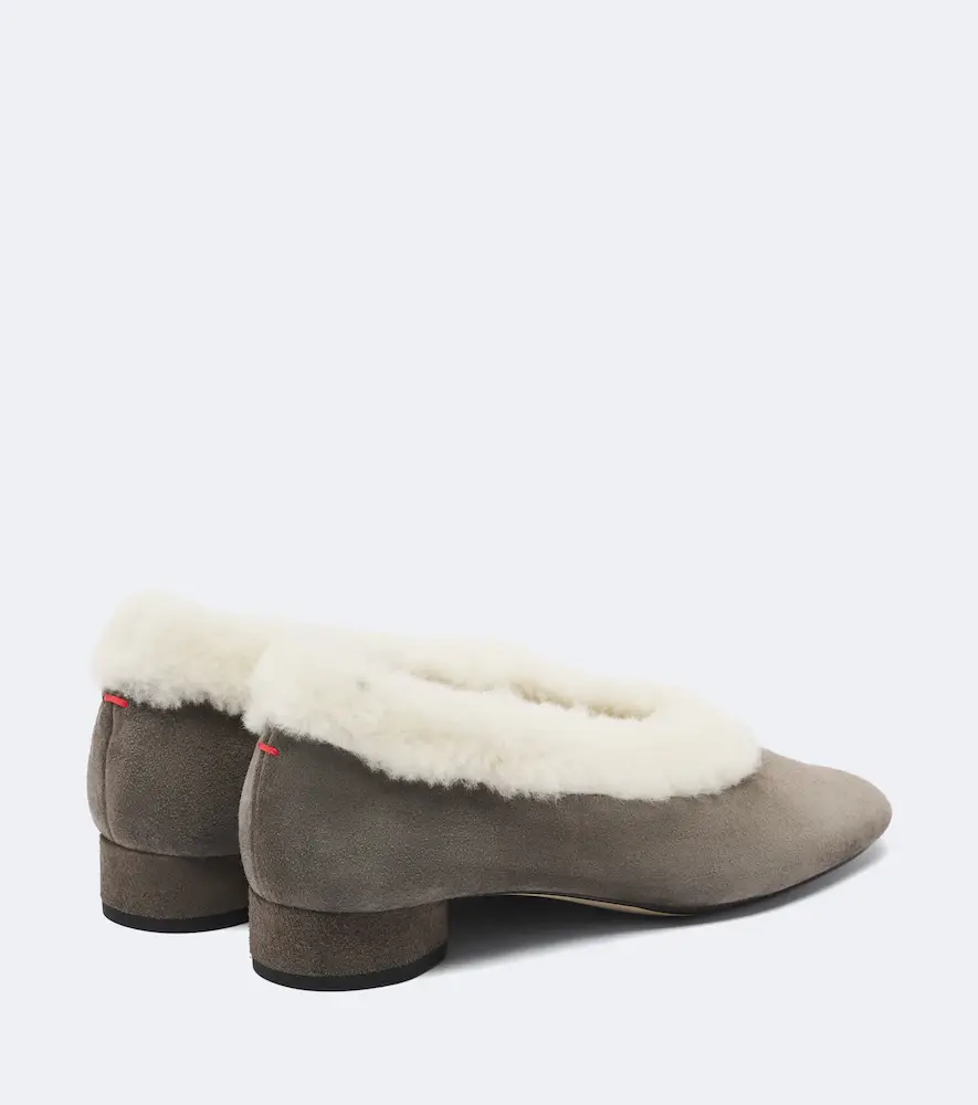 aeyde Delia shearling-lined suede ballet flats | Thumbnail 4 aeyde Delia shearling-lined suede ballet flats | Thumbnail 4