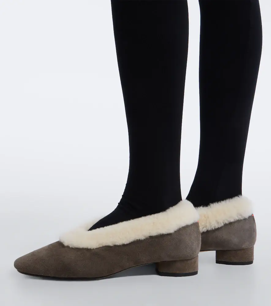 aeyde Delia shearling-lined suede ballet flats | Thumbnail 6 aeyde Delia shearling-lined suede ballet flats | Thumbnail 6
