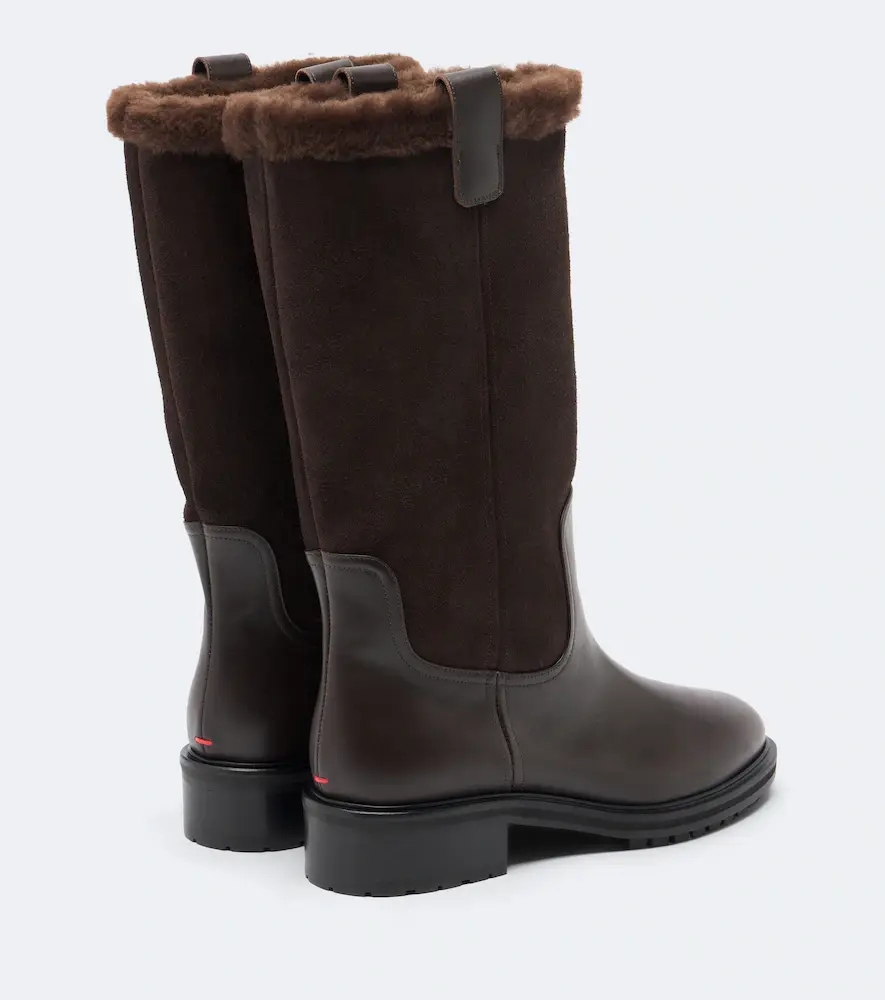 aeyde Theo leather and suede knee-high boots | Thumbnail 4 aeyde Theo leather and suede knee-high boots | Thumbnail 4