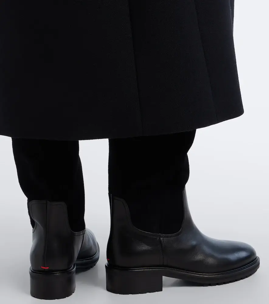 aeyde Theo leather and suede knee-high boots | Thumbnail 6