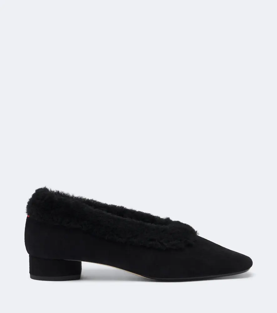 aeyde Delia shearling-lined suede ballet flats | Thumbnail 2 aeyde Delia shearling-lined suede ballet flats | Thumbnail 2