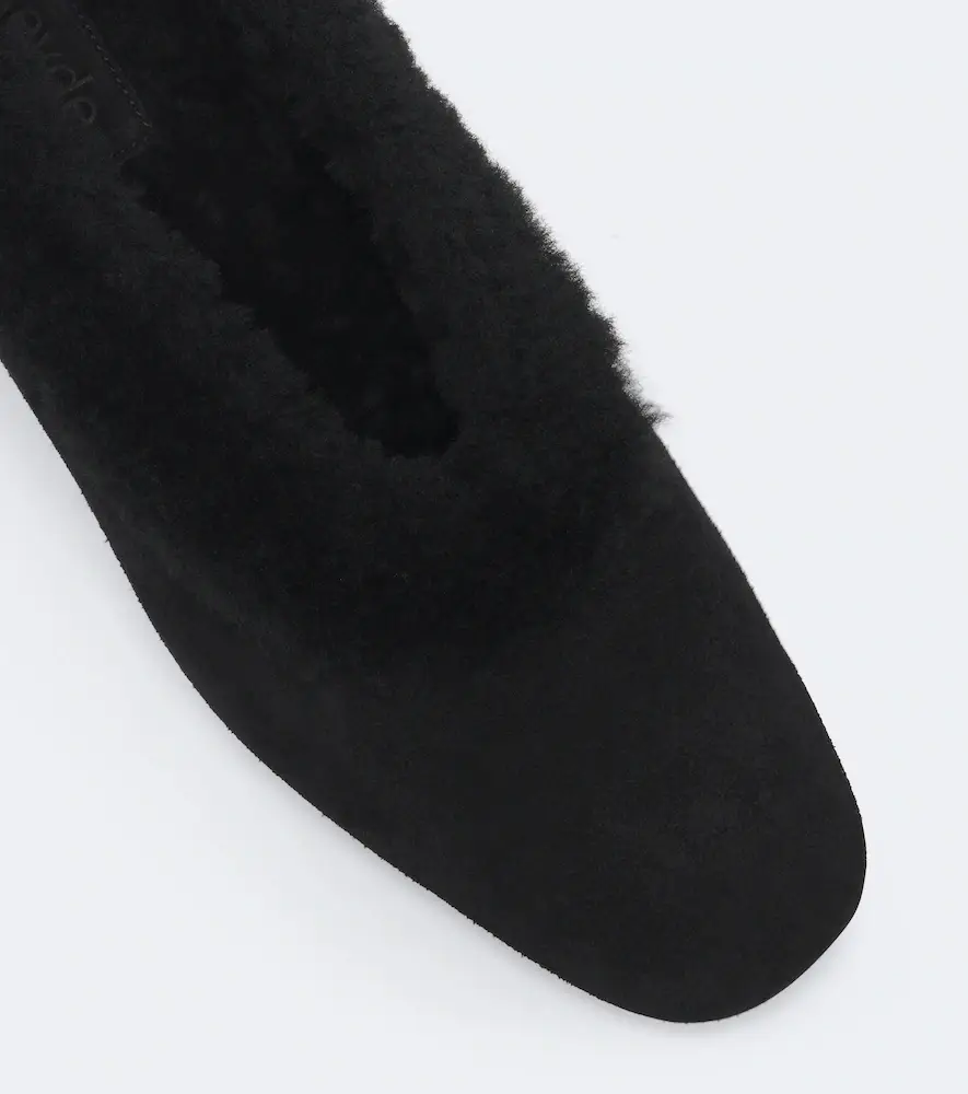 aeyde Delia shearling-lined suede ballet flats | Thumbnail 3 aeyde Delia shearling-lined suede ballet flats | Thumbnail 3