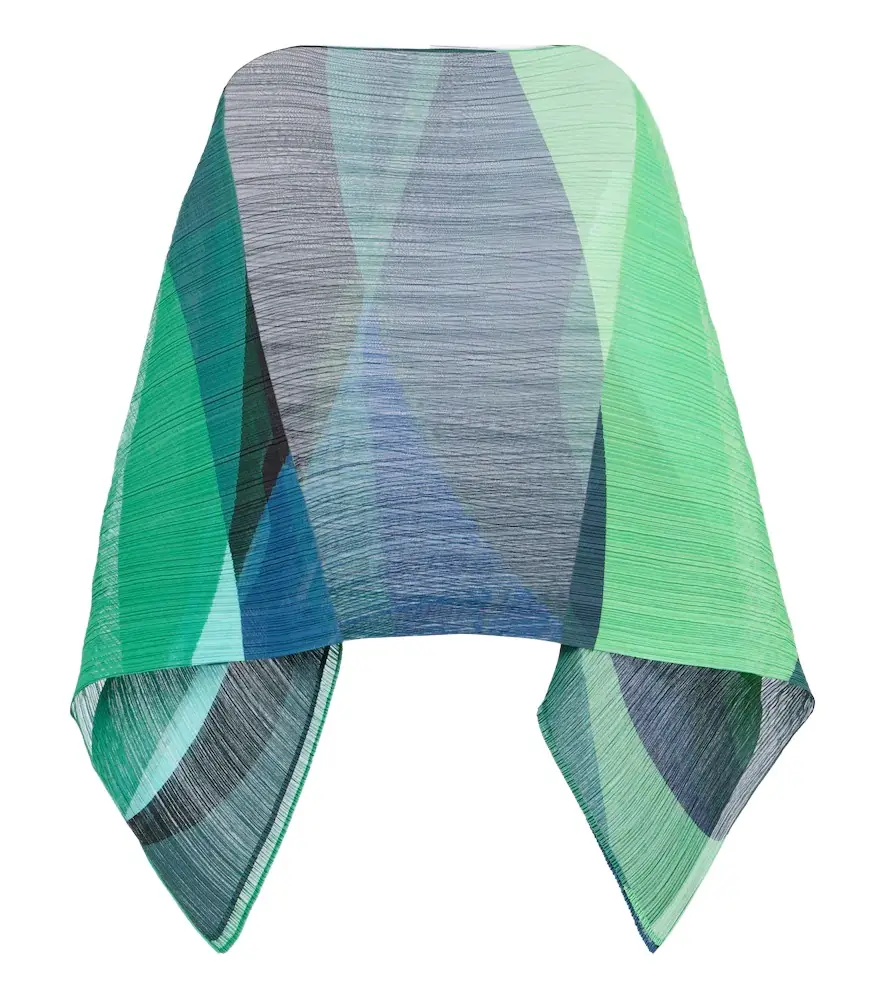 Pleats Please Issey Miyake Orbit pleated shawl