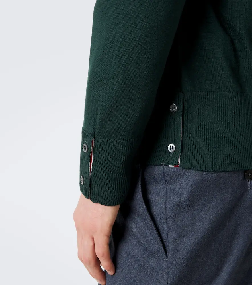 Thom Browne 4-Bar virgin wool cardigan | Thumbnail 3