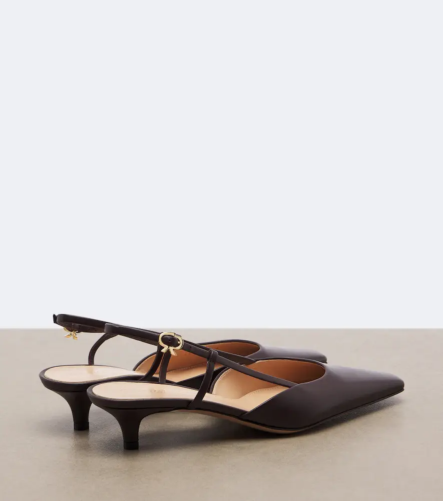 Gianvito Rossi Leather slingback pumps | Thumbnail 3 Gianvito Rossi Leather slingback pumps | Thumbnail 3