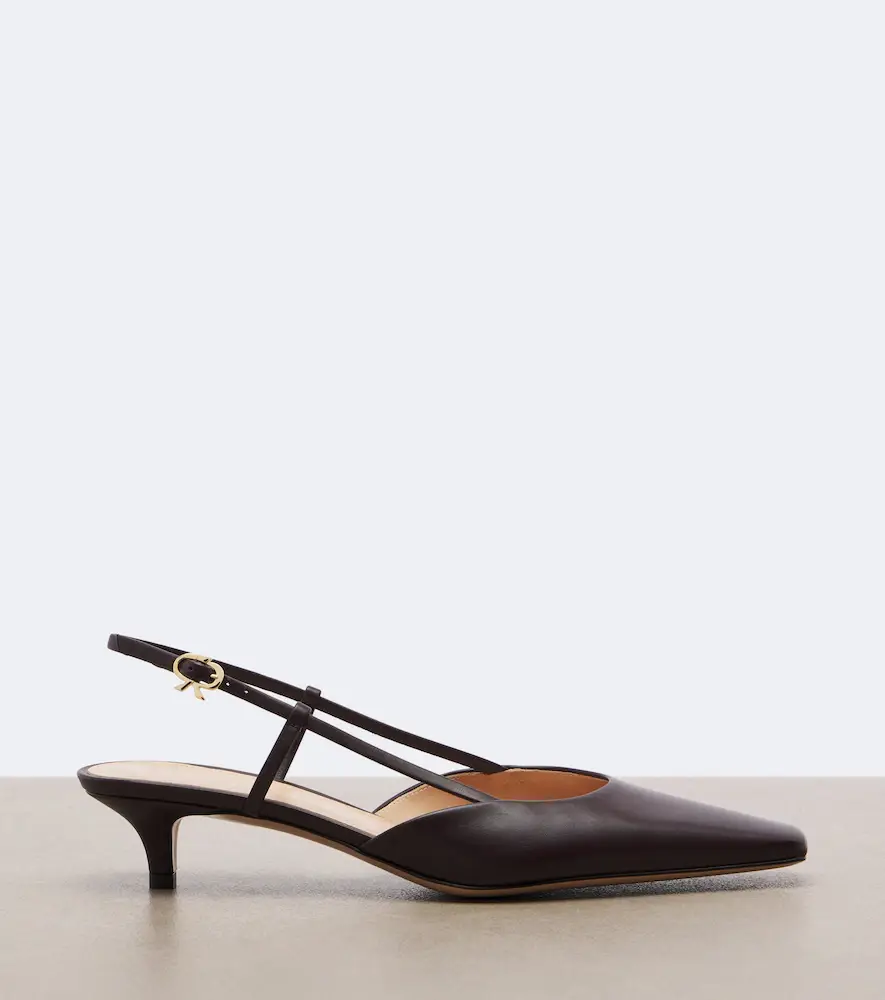 Gianvito Rossi Leather slingback pumps | Thumbnail 4 Gianvito Rossi Leather slingback pumps | Thumbnail 4