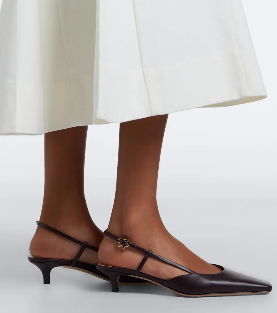 Gianvito Rossi Leather slingback pumps | Thumbnail 5 Gianvito Rossi Leather slingback pumps | Thumbnail 5