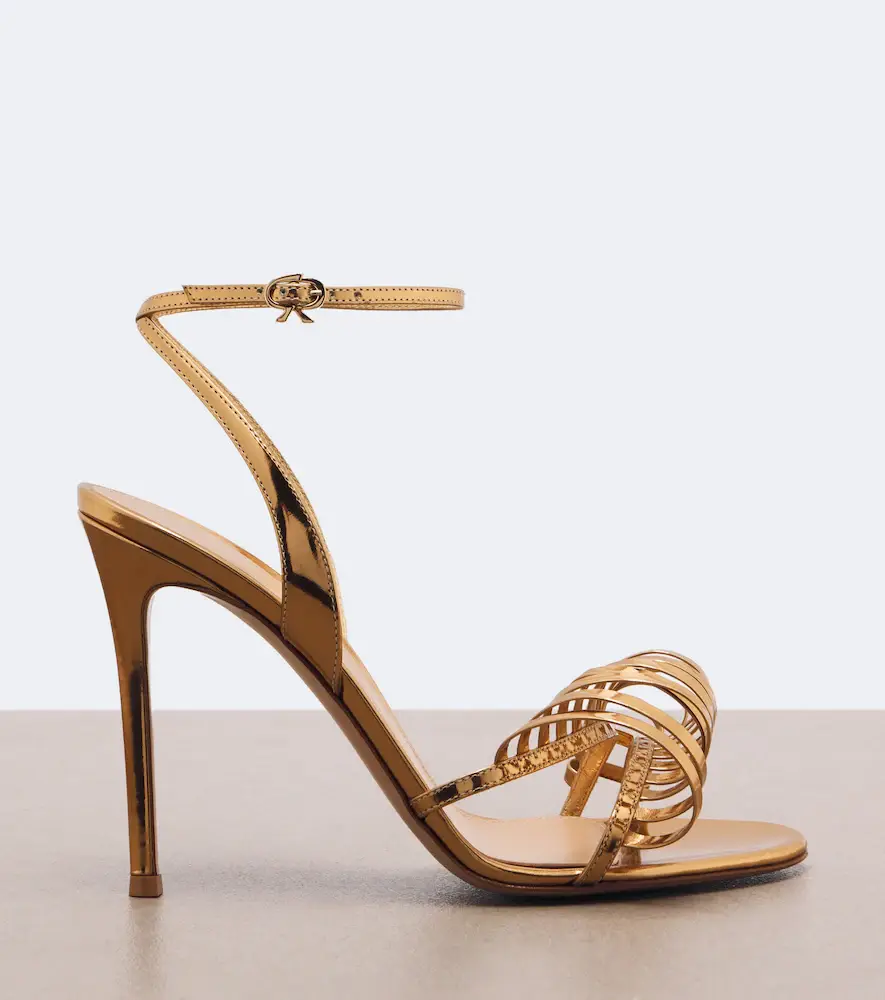 Gianvito Rossi Mirrored leather sandals | Thumbnail 2