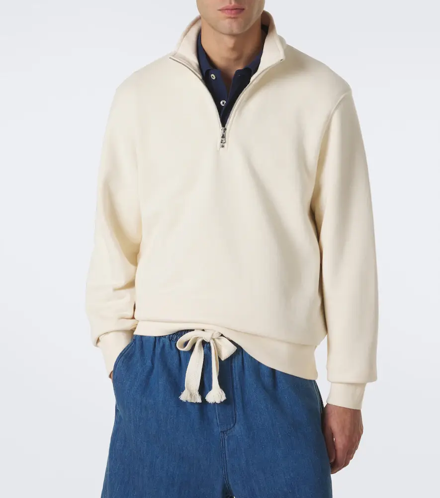 Orlebar Brown Wyatt cotton jersey half-zip sweatshirt | Thumbnail 5 Orlebar Brown Wyatt cotton jersey half-zip sweatshirt | Thumbnail 5