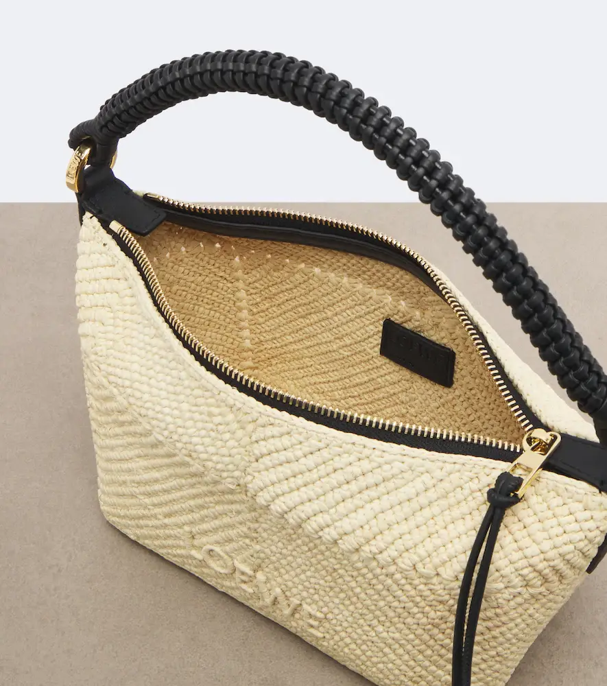Loewe Cala Mini leather-trimmed raffia top-handle bag | Thumbnail 4 Loewe Cala Mini leather-trimmed raffia top-handle bag | Thumbnail 4