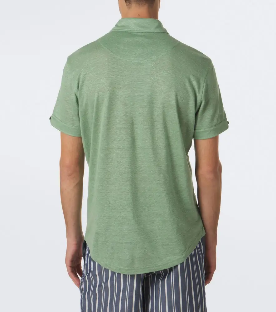 Orlebar Brown Sebastian linen jersey polo shirt | Thumbnail 4 Orlebar Brown Sebastian linen jersey polo shirt | Thumbnail 4