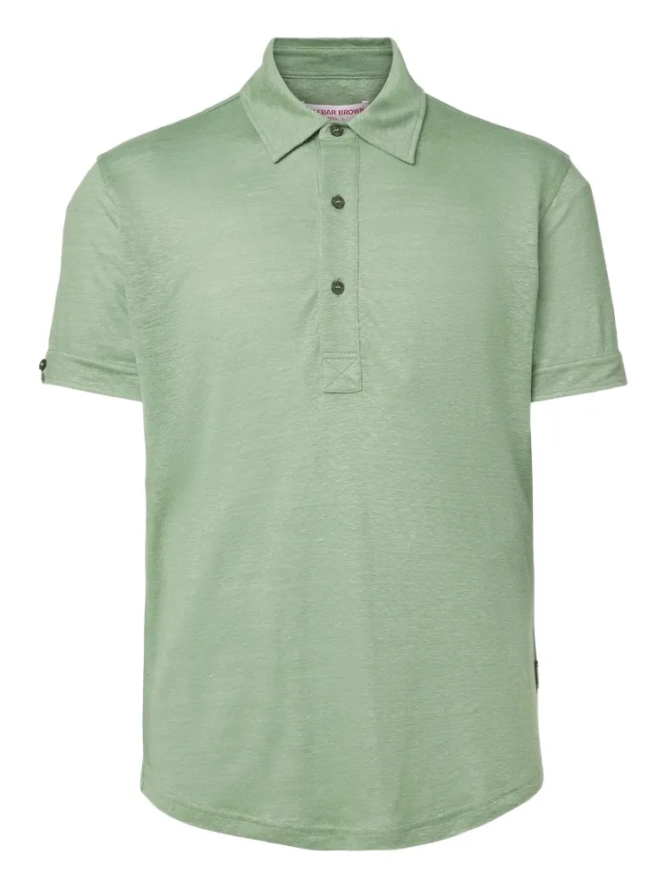 Orlebar Brown Sebastian linen jersey polo shirt