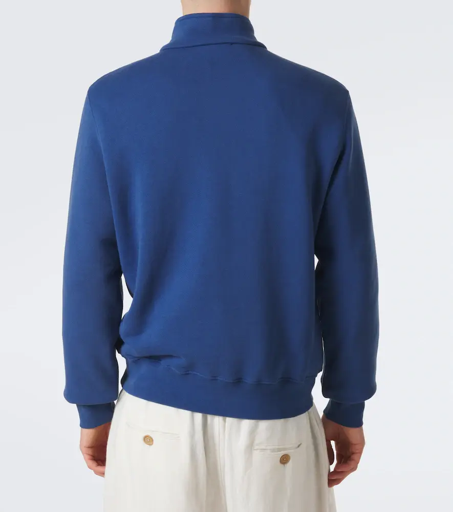Orlebar Brown Wyatt cotton jersey half-zip sweatshirt | Thumbnail 5 Orlebar Brown Wyatt cotton jersey half-zip sweatshirt | Thumbnail 5