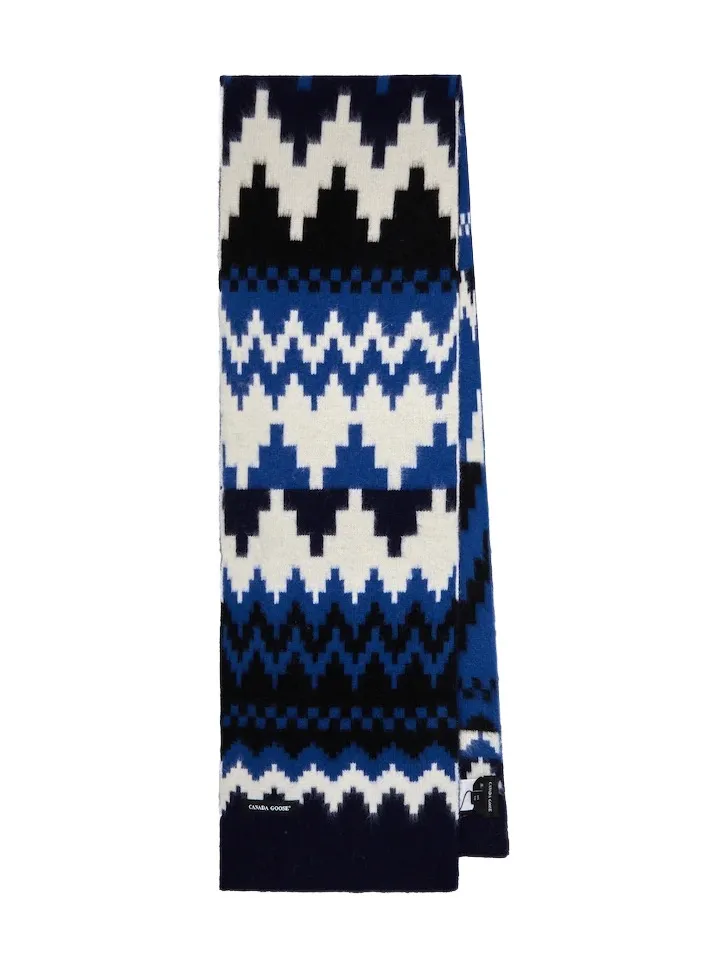 Canada Goose Intarsia wool and alpaca scarf