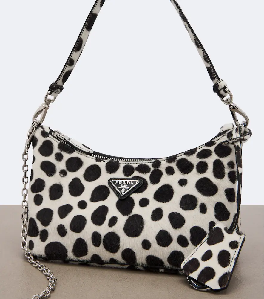 Prada Mini printed calf hair shoulder bag | Thumbnail 4 Prada Mini printed calf hair shoulder bag | Thumbnail 4