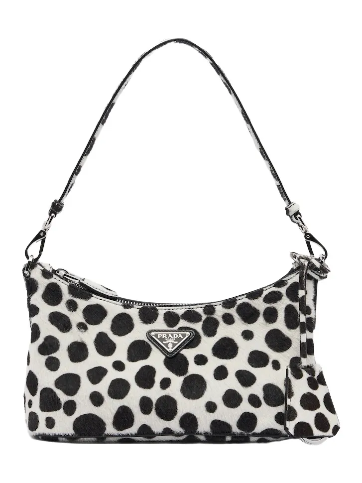 Mini printed calf hair shoulder bag Mini printed calf hair shoulder bag