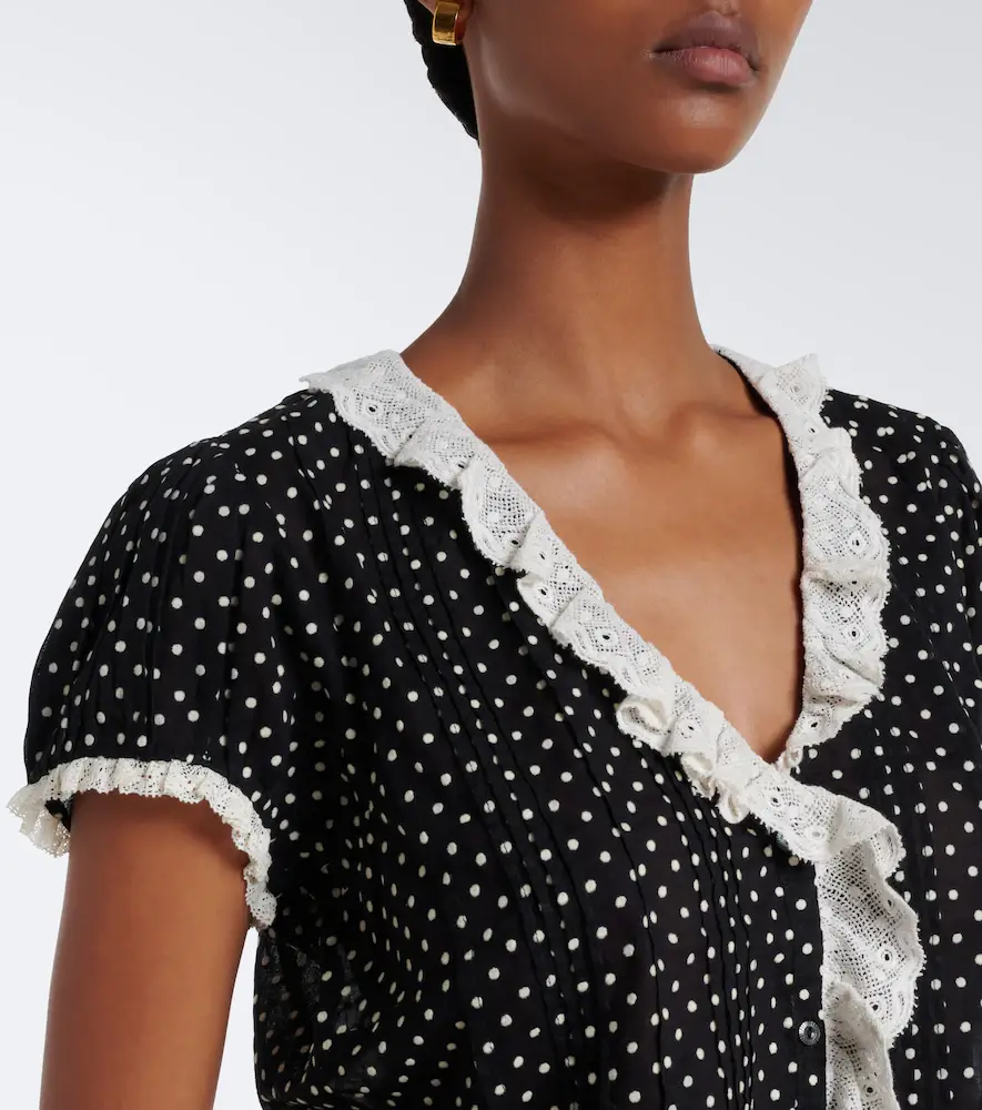 DÔEN Dôen Orella polka-dot cotton voile top | Thumbnail 2 DÔEN Dôen Orella polka-dot cotton voile top | Thumbnail 2