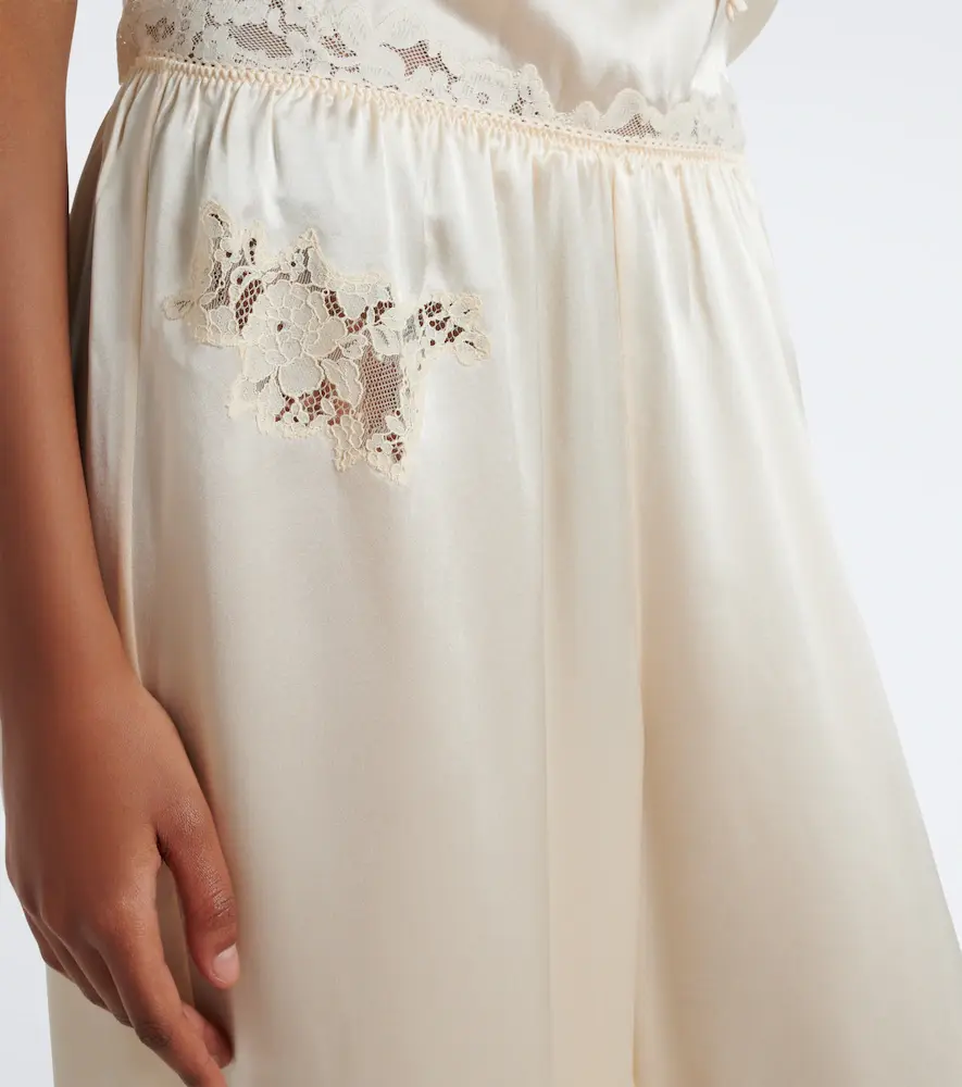DÔEN Dôen Yaria lace-trimmed silk satin balloon pants | Thumbnail 5