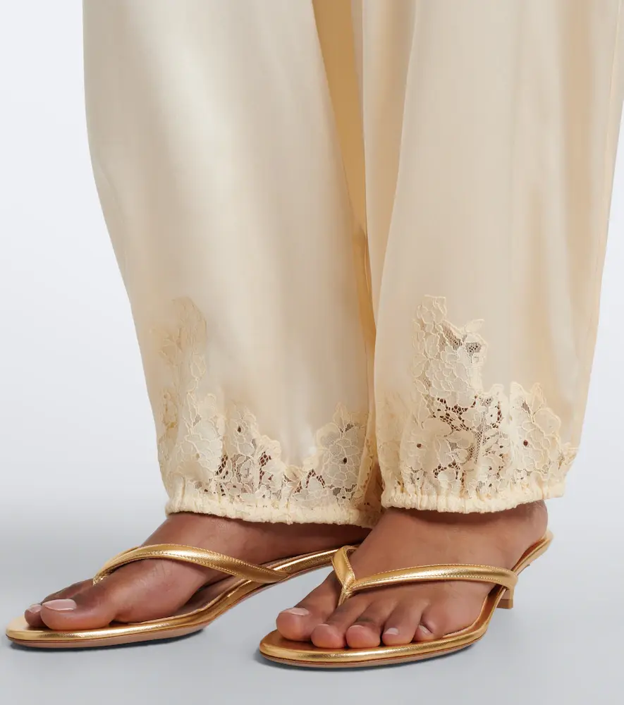 DÔEN Dôen Yaria lace-trimmed silk satin balloon pants | Thumbnail 6
