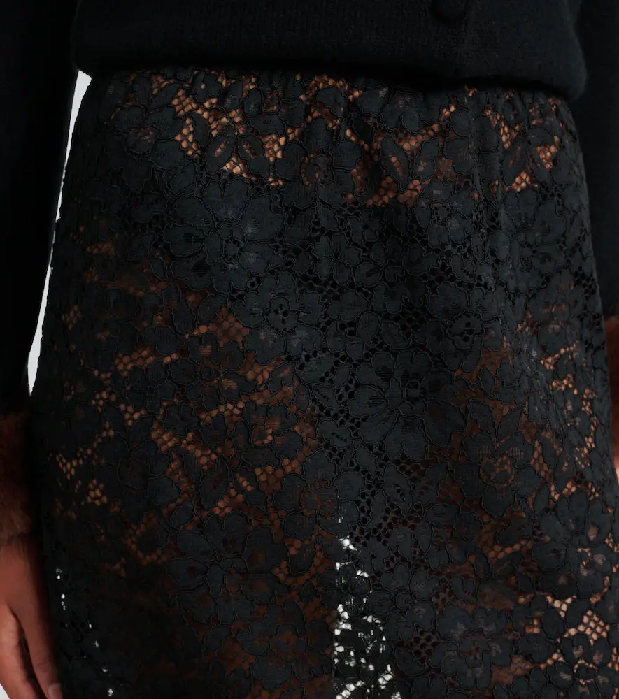 DÔEN Dôen Nandette sheer lace midi skirt | Thumbnail 2