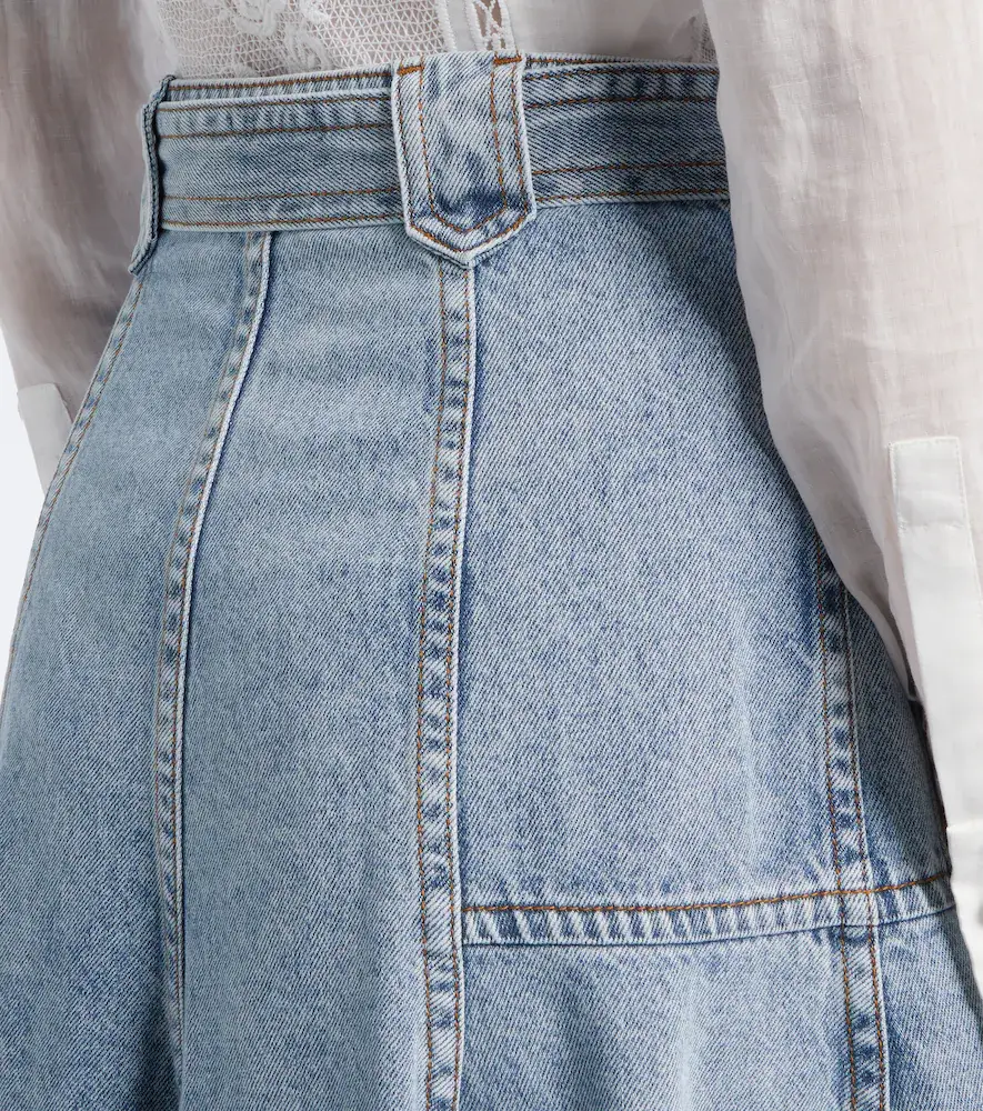 Zimmermann Belted denim midi skirt | Thumbnail 6 Zimmermann Belted denim midi skirt | Thumbnail 6