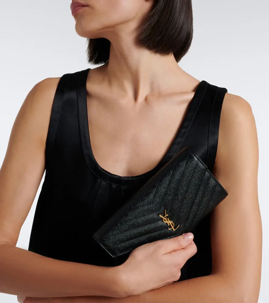Saint Laurent Cassandre Large matelassé leather wallet | Thumbnail 4