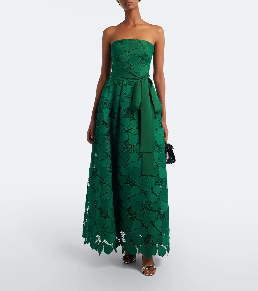Elie Saab Bow-detail guipure lace bustier gown | Thumbnail 2 Elie Saab Bow-detail guipure lace bustier gown | Thumbnail 2