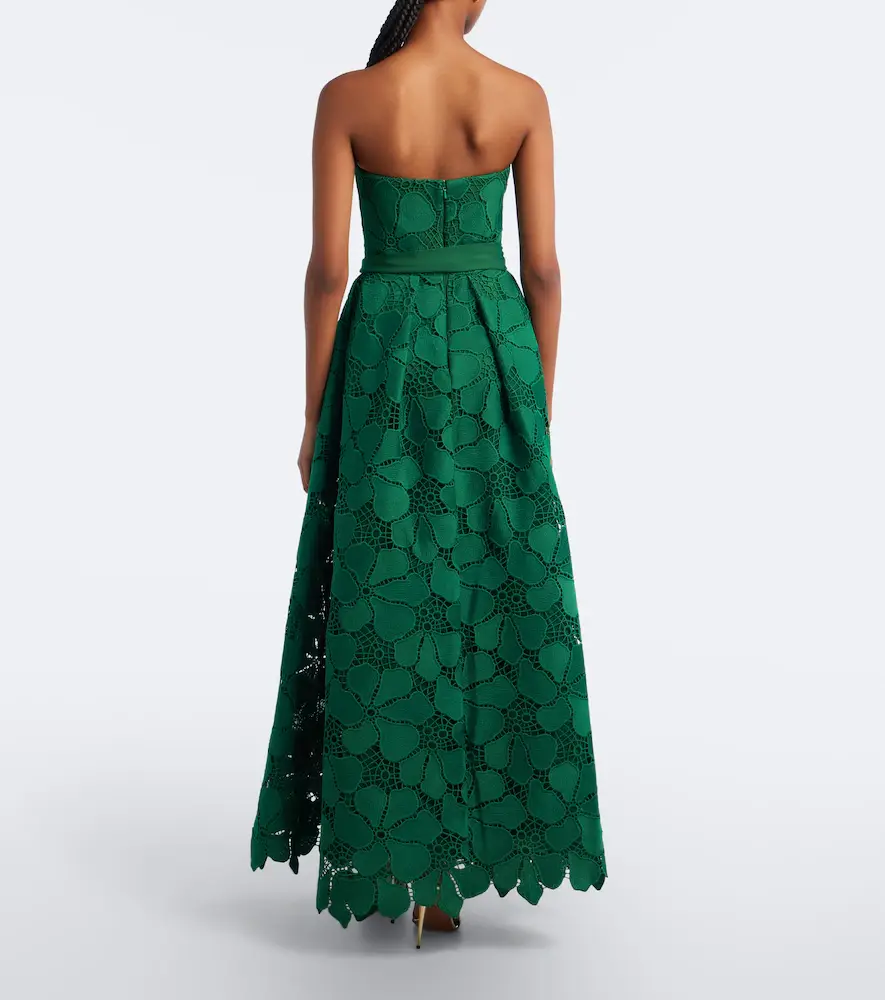 Elie Saab Bow-detail guipure lace bustier gown | Thumbnail 4 Elie Saab Bow-detail guipure lace bustier gown | Thumbnail 4