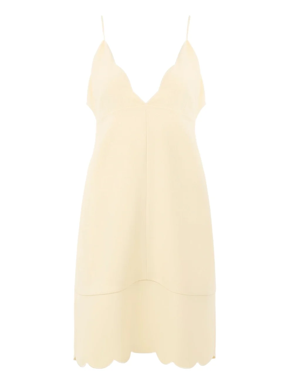 Thin-strap mini dress in crêpe Thin-strap mini dress in crêpe