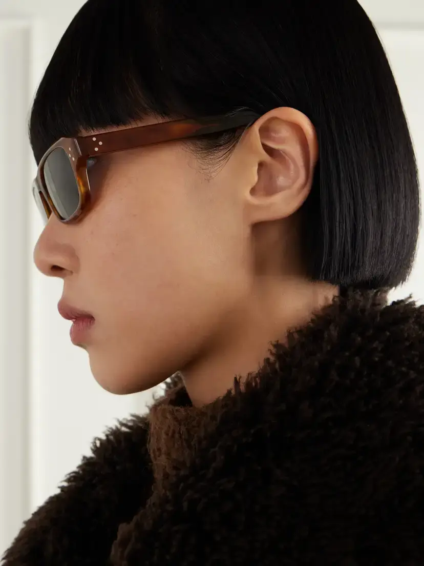 CELINE Eyewear Square-frame Tortoiseshell Acetate Sunglasses | Thumbnail 5 CELINE Eyewear Square-frame Tortoiseshell Acetate Sunglasses | Thumbnail 5