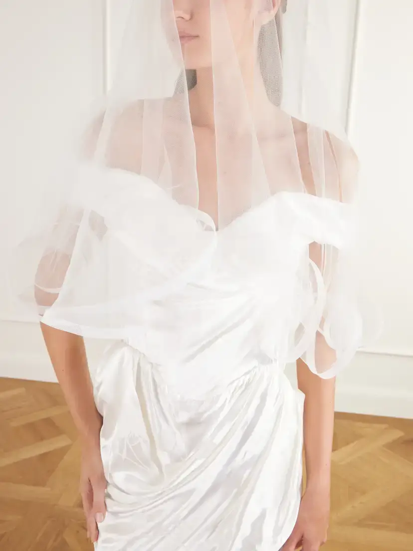 Vivienne Westwood Horsehair-trimmed Silk-tulle Veil | Thumbnail 2 Vivienne Westwood Horsehair-trimmed Silk-tulle Veil | Thumbnail 2