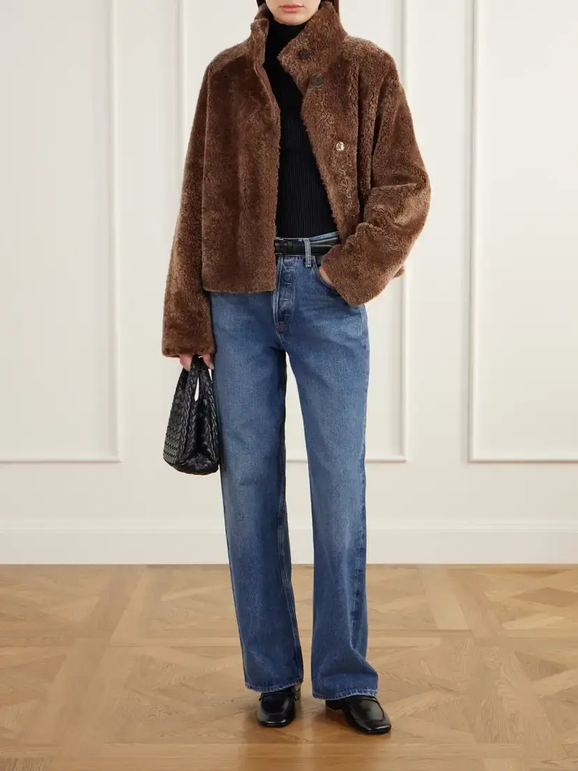 ARMA Ariana Reversible Shearling And Leather Jacket - Brown | Thumbnail 2 ARMA Ariana Reversible Shearling And Leather Jacket - Brown | Thumbnail 2