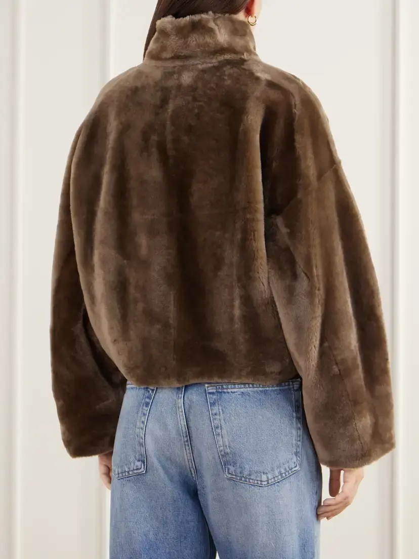 ARMA Indy Reversible Shearling And Leather Jacket - Brown | Thumbnail 4 ARMA Indy Reversible Shearling And Leather Jacket - Brown | Thumbnail 4