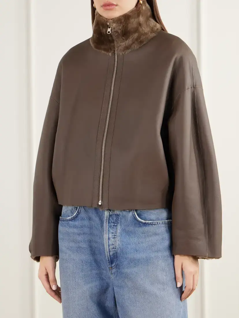 ARMA Indy Reversible Shearling And Leather Jacket - Brown | Thumbnail 6 ARMA Indy Reversible Shearling And Leather Jacket - Brown | Thumbnail 6