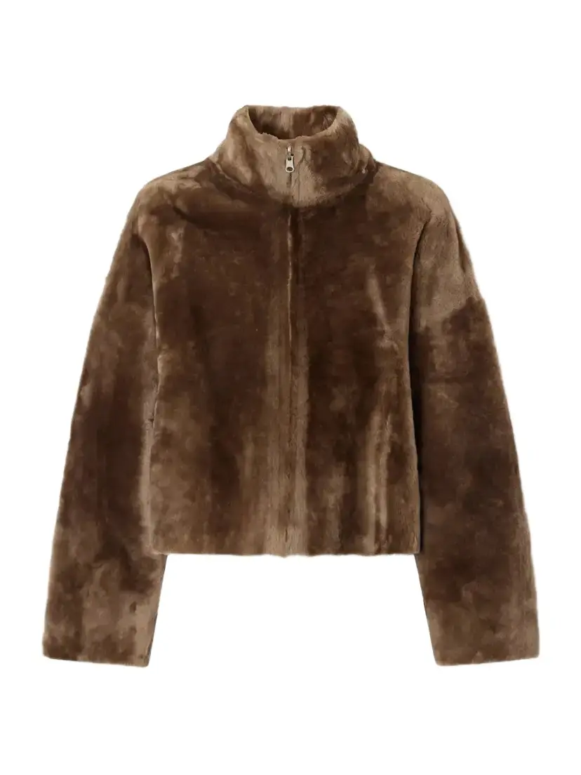 ARMA Indy Reversible Shearling And Leather Jacket - Brown