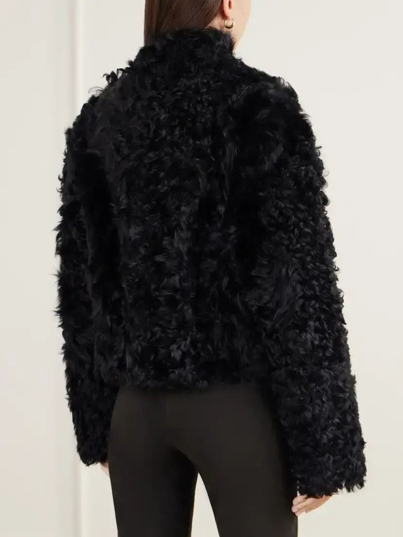 ARMA Mooney Reversible Shearling And Leather Jacket - Black | Thumbnail 4 ARMA Mooney Reversible Shearling And Leather Jacket - Black | Thumbnail 4