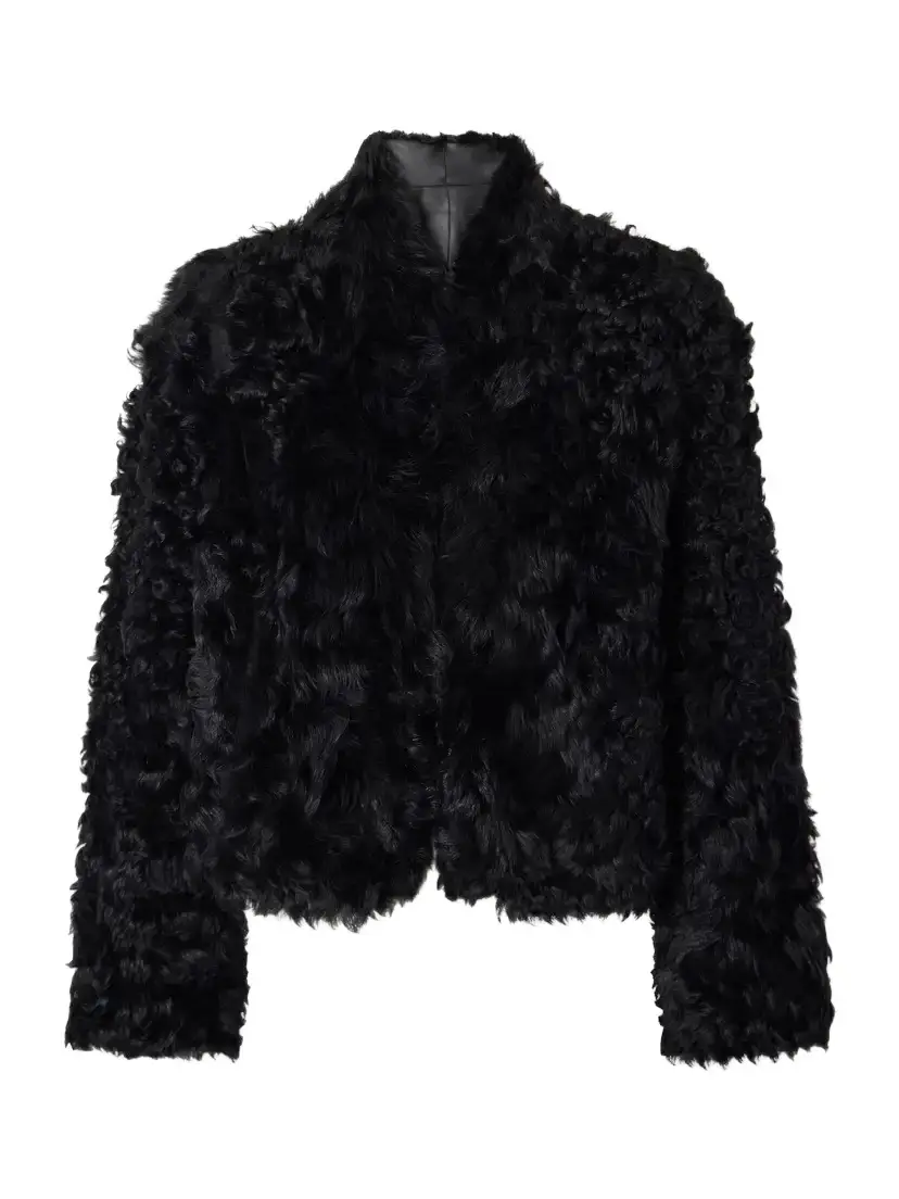 Mooney Reversible Shearling And Leather Jacket - Black