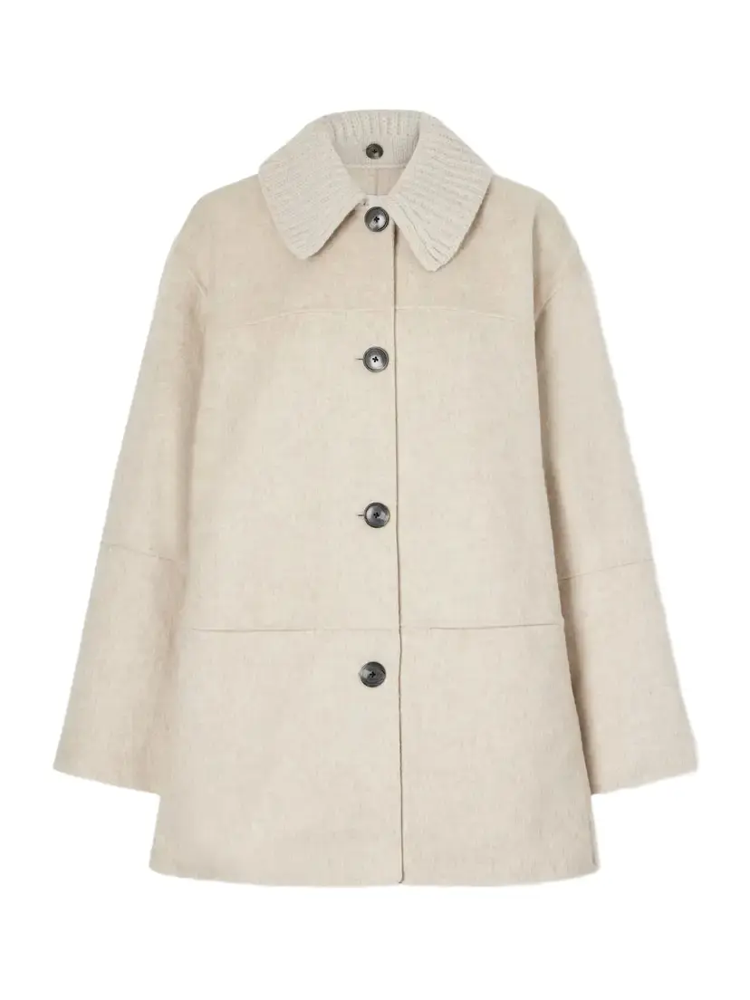 Proenza Schouler White Label Lisa Paneled Rib-trimmed Wool-blend Jacket