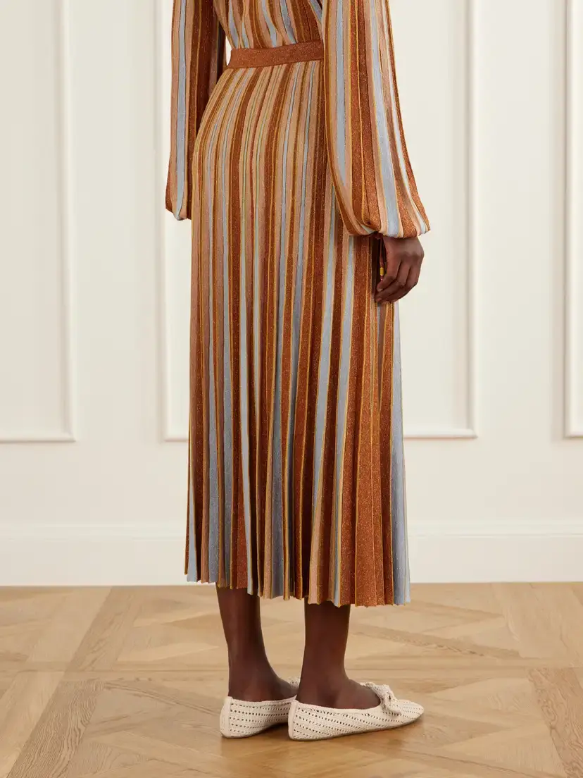 Zimmermann Echo Striped Mesh Midi Skirt | Thumbnail 4 Zimmermann Echo Striped Mesh Midi Skirt | Thumbnail 4